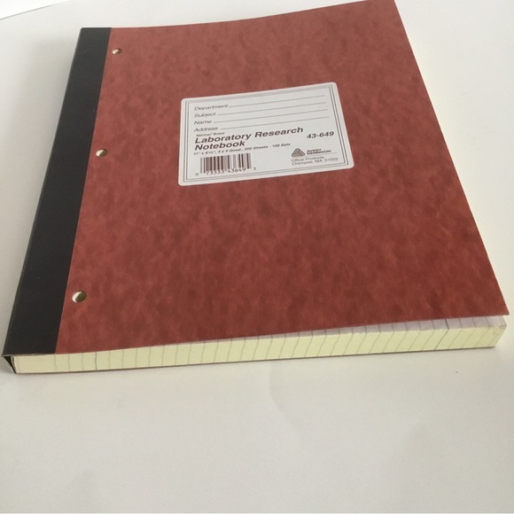 Avery Dennison Laboratory Research Notebook  200 - 100 Sets 43-649 Discontinued - Picture 6 of 6